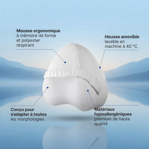 Coussin Orthopédique Genoux à Mémoire de Forme