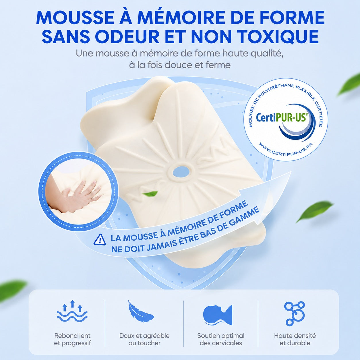 mousse memoire de forme certipur